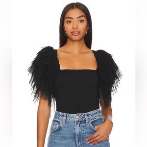 Intimately Free People Kill The Light Black Bodysuit  Size S